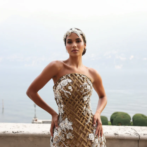Alessandra - Strapless Embellished Mini Dress - Copy
